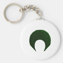 Afro Green The MUSEUM Zazzle Gifts Key Chain