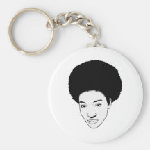 Afro Key Chain