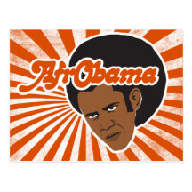 Afro Obama Cartes Postales