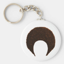 Afro Orange The MUSEUM Zazzle Gifts Keychains