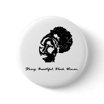 Afro Puff Sista Pins