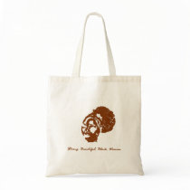 Afro Puff Sista Tote Bag