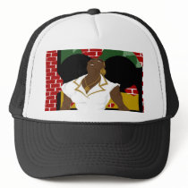 Afro Puffs Pinups 4 (Sketchbook Pro) Mesh Hat