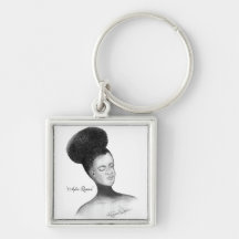 Afro Queen, sketch Key Chains