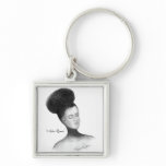 Afro Queen, sketch Key Chains
