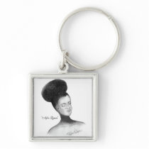 Afro Queen, sketch Key Chains