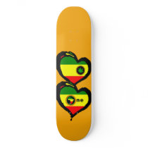 Afro Rasta x Afrika Rasta heart Skate Decks