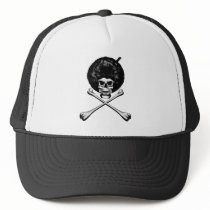 Afro Skull and Crossbones Hats