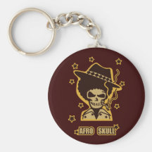 AFRO SKULL KEY CHAINS