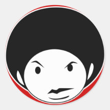 Afro style stickers