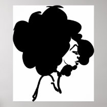 Afro Woman Print