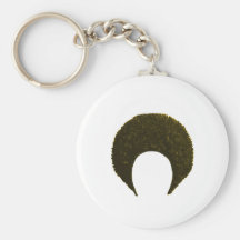Afro Yellow The MUSEUM Zazzle Gifts Keychains