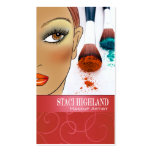 Afrocentric Makeup Artist Illustration Business Card