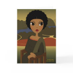 Afro'na Lisa Greeting Card