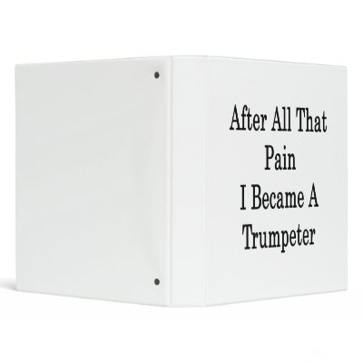 After All That Pain I Became A Trumpeter Vinyl Binder by Supernova23a