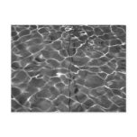 After Hockney - Black & White: Light on water