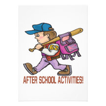 After School Activities Invitations