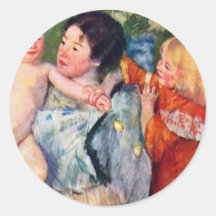 After The Bath By Cassatt Mary (Best Quality) Sticker