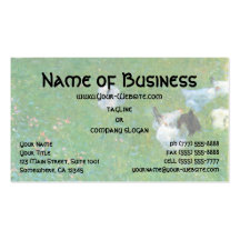 After the Rain, Garden with Chickens by Klimt Business Cards