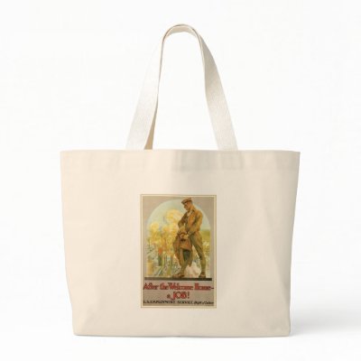 After The Welcome Home A Job Canvas Bags by Vintage_Mall