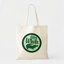 After while crocodile canvas bag