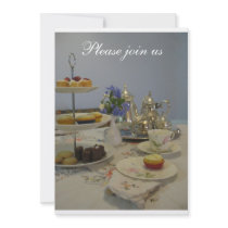 Afternoon tea ladies party personalised invite