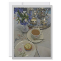 Afternoon tea ladies party personalized invites