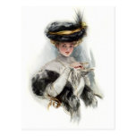 Afternoon Tea Lady Post Cards