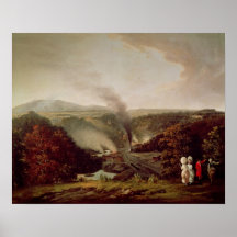 Afternoon view of Coalbrookdale, 1777 Poster