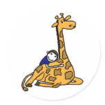 AG- Giraffe Hug Stickers