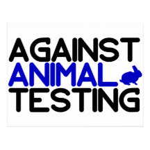 Against Animal Testing Post Card