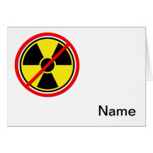 Against Atomic Power! Greeting Cards