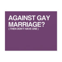 AGAINST GAY MARRIAGE - THEN