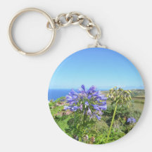 Agapanthus in the Azores Key Chain