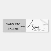 Agape logo black[1], AGAPE MEN - Customized Bumper Stickers