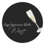 Age Improves With Wine on black