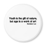 Age Is A Work Of Art quote Fridge Magnet