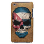 Aged and Worn Cuban Flag Skull iPod Touch Case