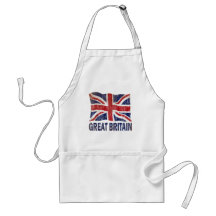 AGED AND WORN GREAT BRITAIN FLAG APRONS