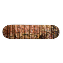 Aged Brick Wall Textured Skate Deck