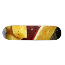 Aged Gouda Cheese Custom Skate Board