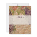 Aged Grape Vineyard Table Number Card Invitations