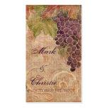 Aged Grape Vineyard Wedding Favour Gift Cards Business Card Templates