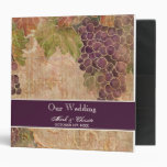 Aged Grape Vineyard Wedding Planner Binder