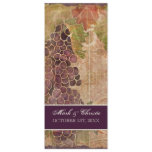 Aged Grape Vineyard Wedding Program invitations