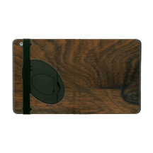 Aged Mahogany Faux Wood Texture iPad Covers