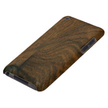 Aged Mahogany Wood Texture Barely There iPod Cases