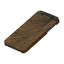 Aged Mahogany Wood Texture Case For iPhone 5