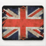 Aged shredded Union Jack Mouse Pad