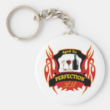 Aged To Perfection 20th Birthday Gifts Key Chain